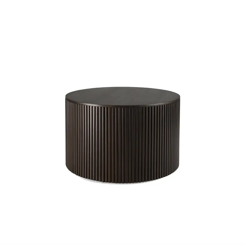 Mahogany Dark Brown Roller Max Coffee Table with Mobility Features