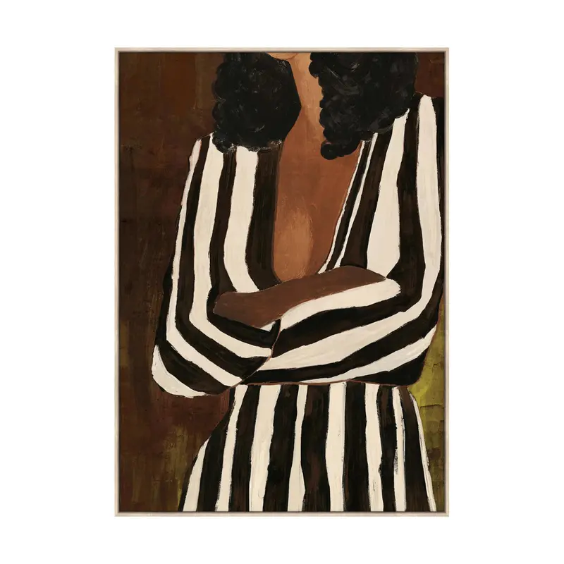 Maria Abstract Framed Canvas Wall Art