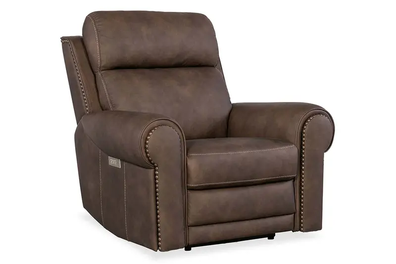 Maxwell Bark 3-Way Power Recliner – Wall-Hugger Leather Chair
