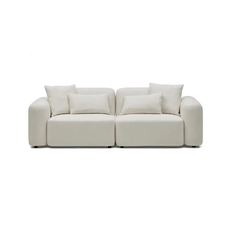 Meza Ivory White Modular Sofa – Clean, Contemporary Sectional System