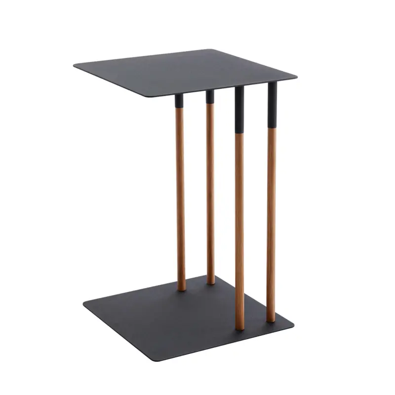 Minimalist Black Side Table for Living or Bedroom Spaces