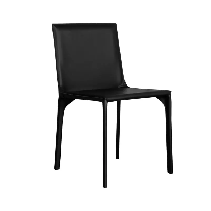 Mizule Upholstered Dining Chair in Matte Black