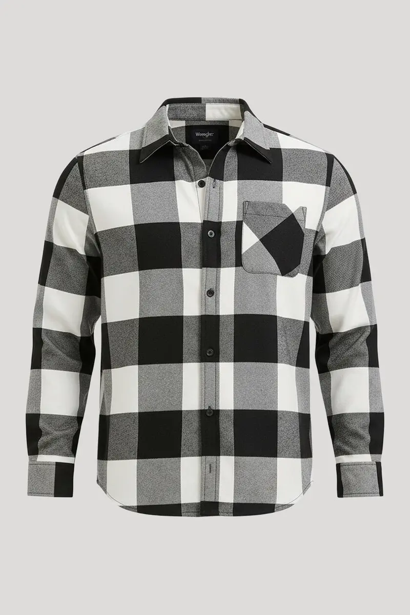 Moisture-Wicking Technical Flannel Button-Down