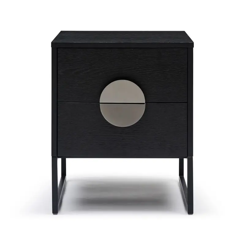 Moon Pewter Bedside Table