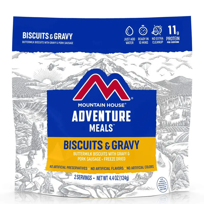 Mountain House Biscuits and Gravy – Shelf-Stable Meal Pouch