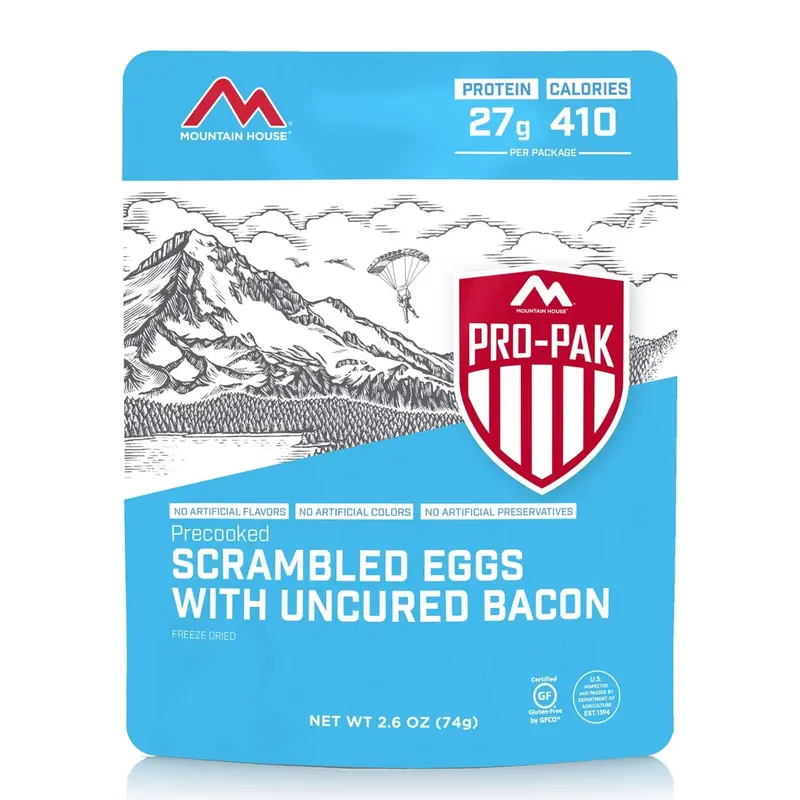 Mountain House Scrambled Eggs & Crispy Bacon Pro-Pak Meal