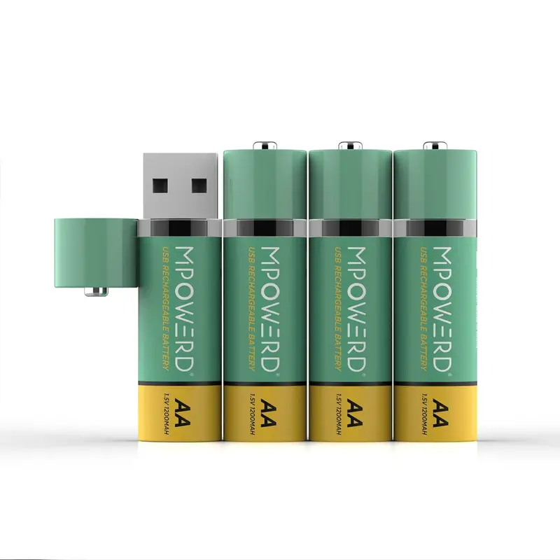 Mpowerd Rechargeable AA Batteries – 4-Cell Set