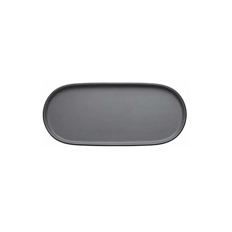 Nara Oval Serving Tray in Soft Grey