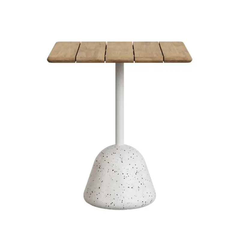 Naxos Square Outdoor Dining Table – Terrazzo & Natural Ash