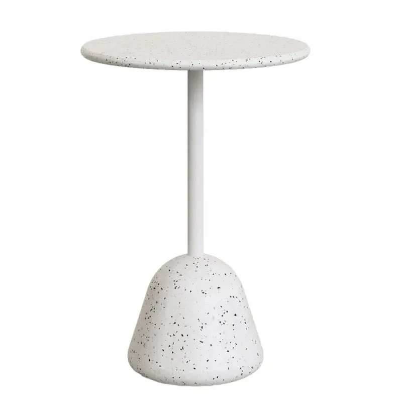 Naxos Terrazzo Round Bar-Height Patio Dining Table