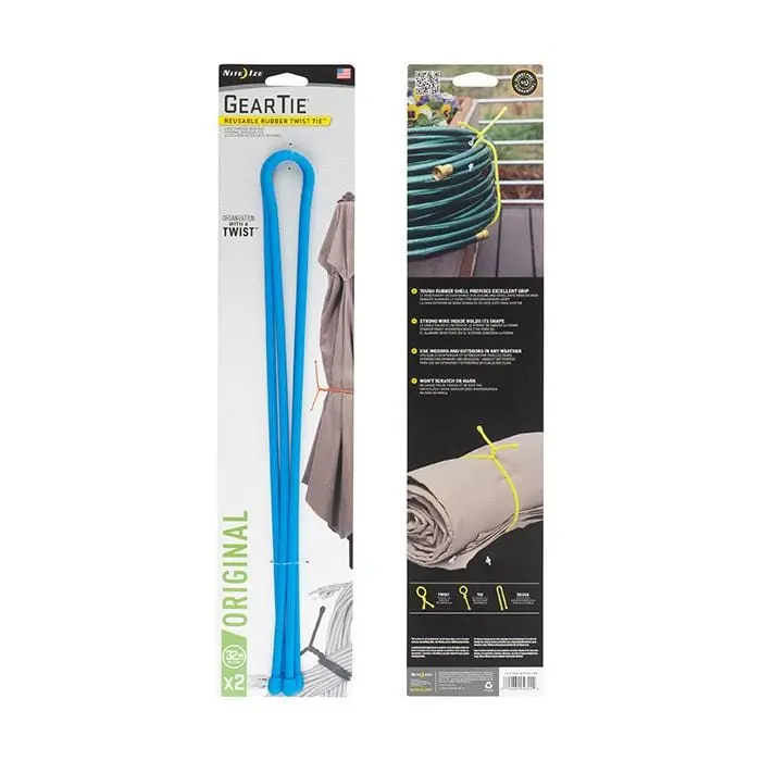 Nite Ize 32-Inch Gear Tie Mega Twist Cord – 2-Pack