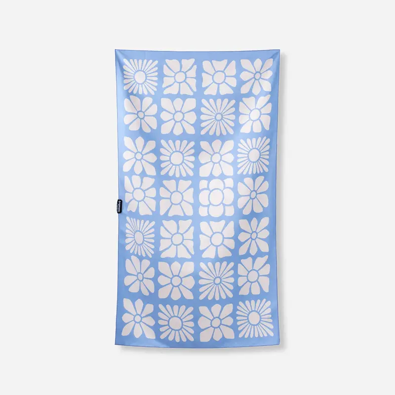 Nomadix Flowerbed Coastal Blue Ultralight Packable Towel