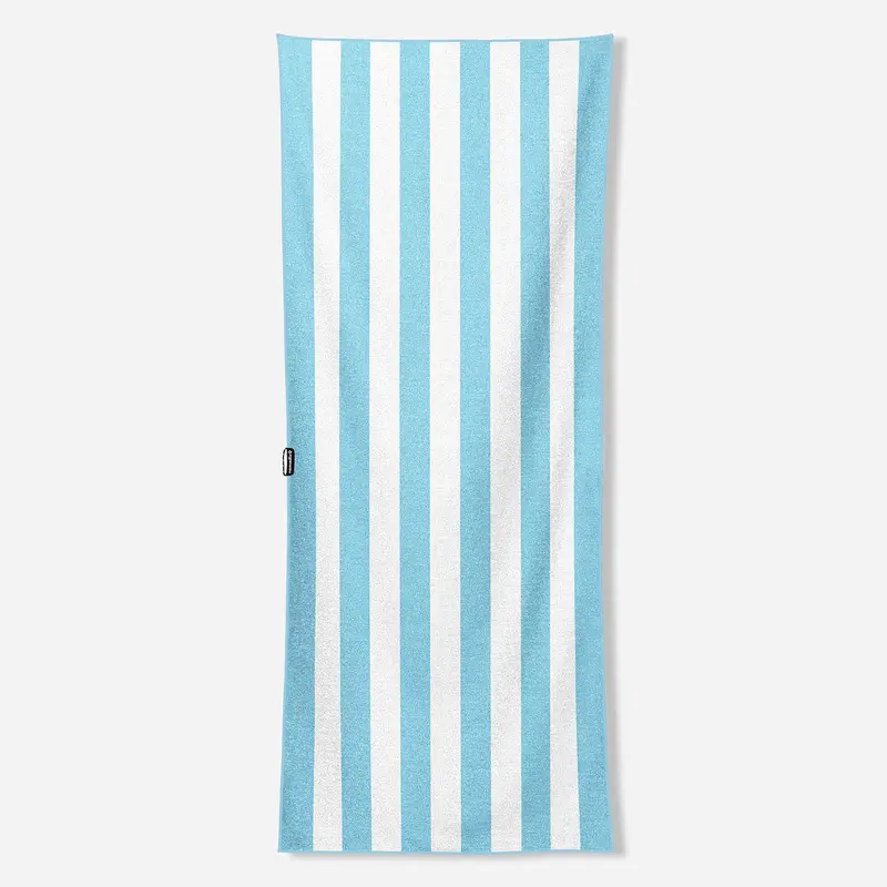 Nomadix Original Beach Towel – Cabana Stripe in Sky Blue