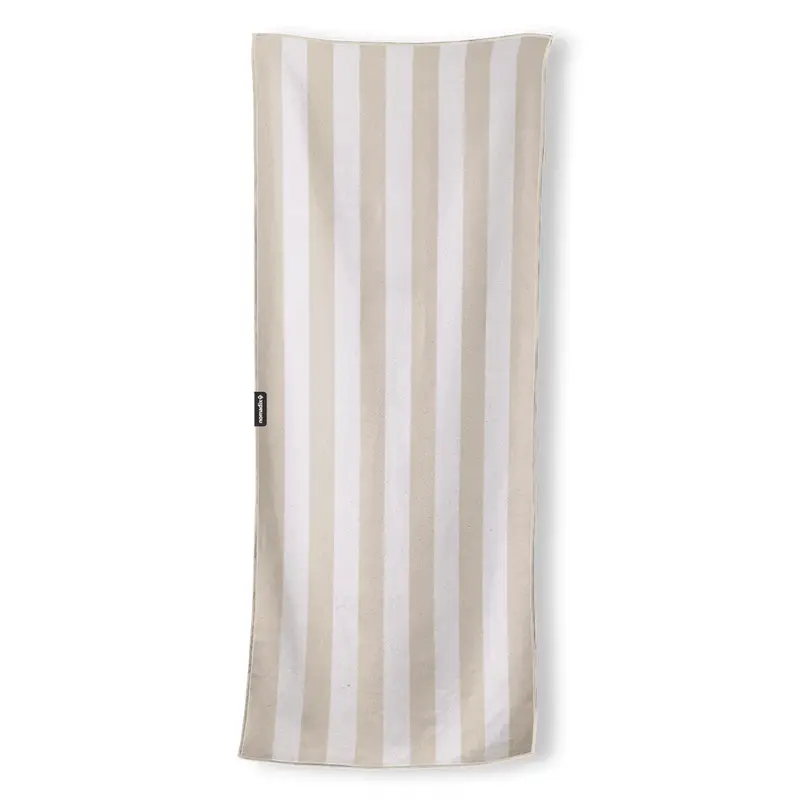 Nomadix Original Lightweight Towel – Cabana Stripe in Beige