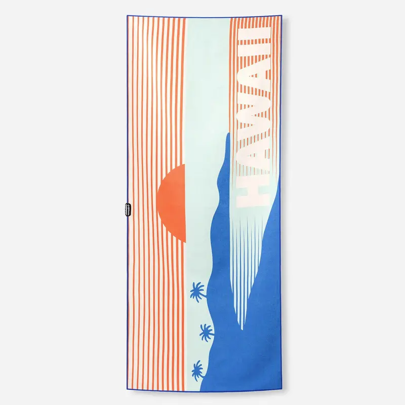 Nomadix Original Sunset Towel – Hawaii-Inspired Blue and Red Design