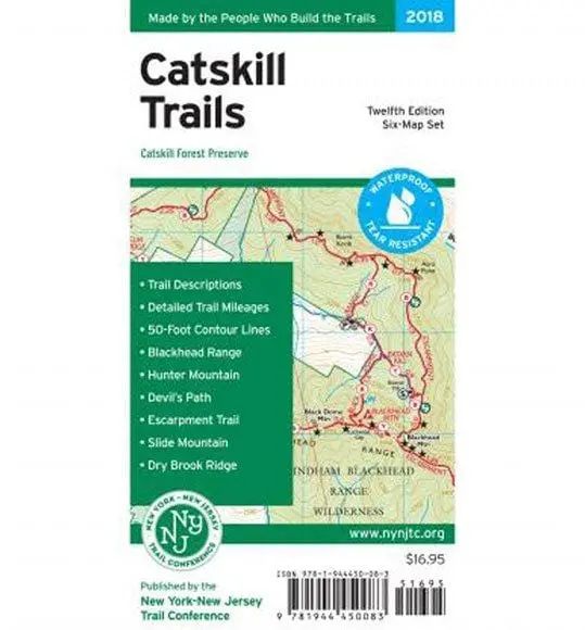 NYNJ Trail Conference Catskill Mountains Trail Map – New York
