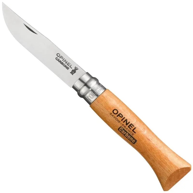 Opinel No. 06 Carbon Steel Folding Knife – Miniature Pocket Knife for Precision Tasks