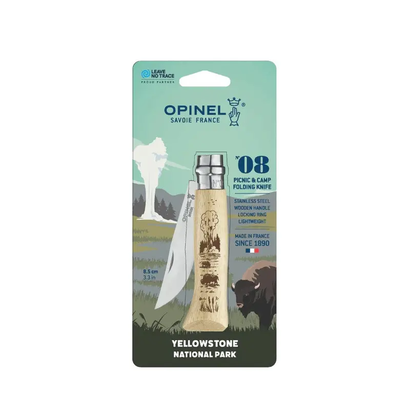 Opinel No. 8 Folding Pocket Knife – Yellowstone National Park Edition