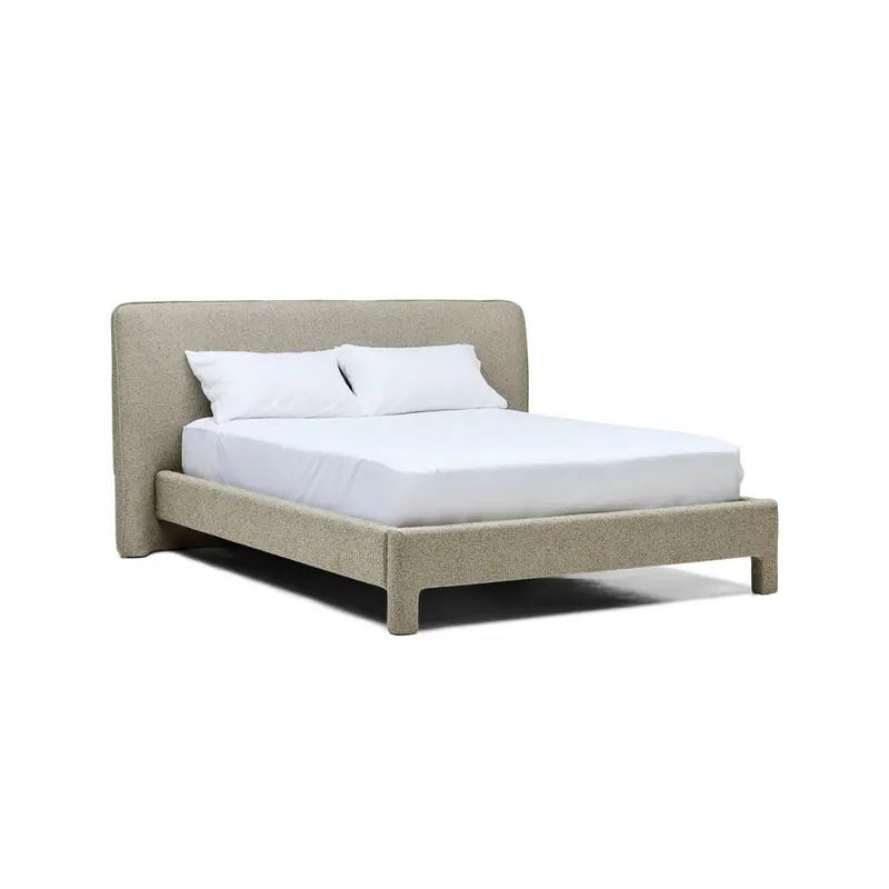 Orpheus Platform Bed in Pistachio Upholstery