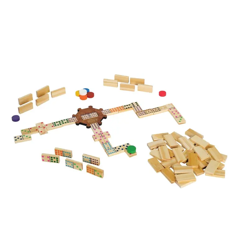 Outside Inside Double 12 Dominoes Backpack – Portable Travel Game Set