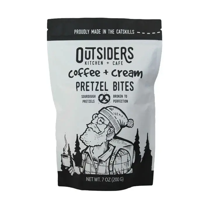 Outsiders Kitchen Coffee & Cream Pretzels – Rich Espresso-Infused Crunch