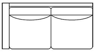 Paulette Left-Arm Fabric Loveseat