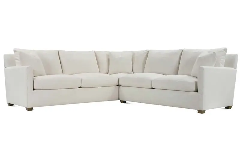 Paulette Two-Piece Sectional – Quick-Ship Pillow Back Configurable Layout