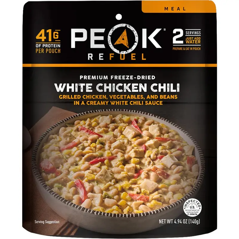 Peak Refuel White Chicken Chili Meal Kit