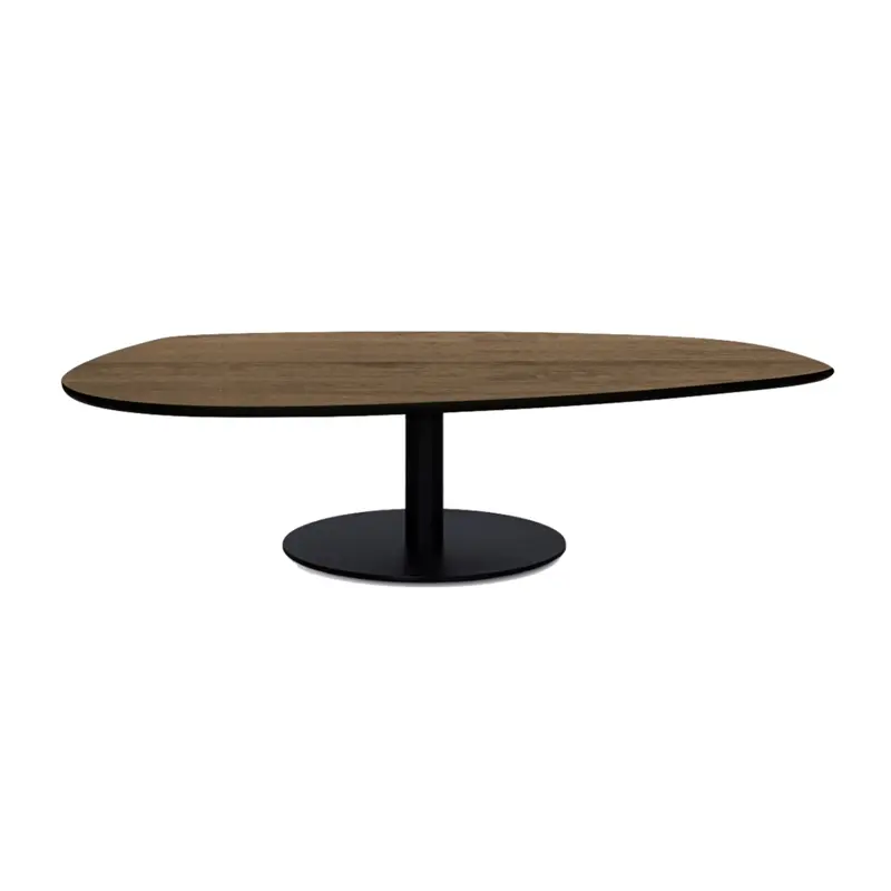 Pebble Solid Walnut Low Coffee Table
