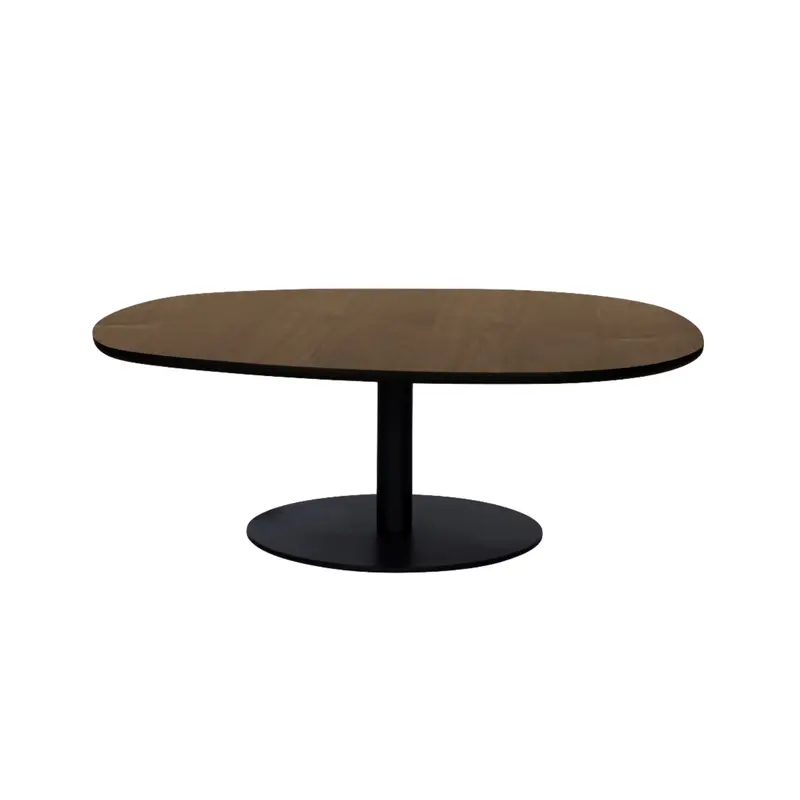 Pebble Solid Walnut Square Coffee Table