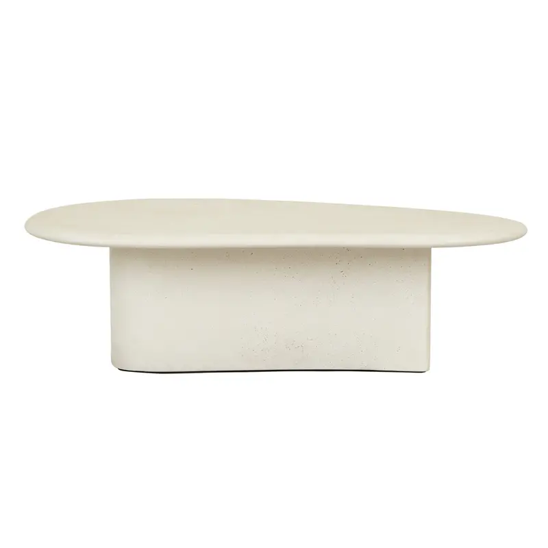 Petra Ivory Curved Patio Coffee Table