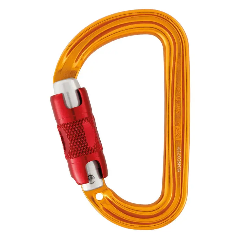 Petzl Sm’D Twist-Lock Carabiner – Manual Twist-Actuated Climbing Hook