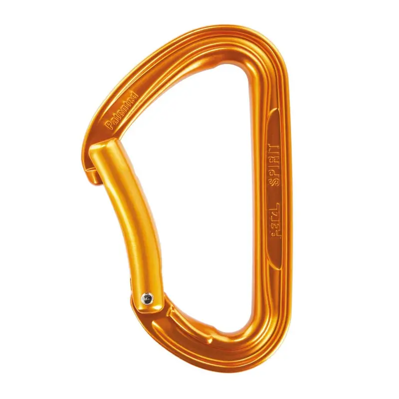 Petzl Spirit Bent-Gate Carabiner – Durable Aluminum for Rope Work
