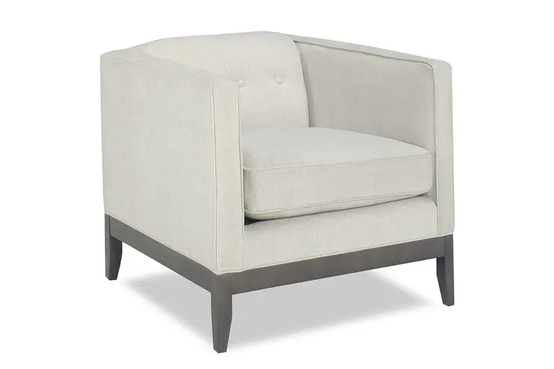 Piper 8-Way Hand-Tied Low-Profile Button-Back Accent Chair – Modern Fabric