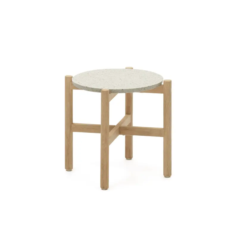Polo Terrazzo Accent Side Table for Modern Spaces