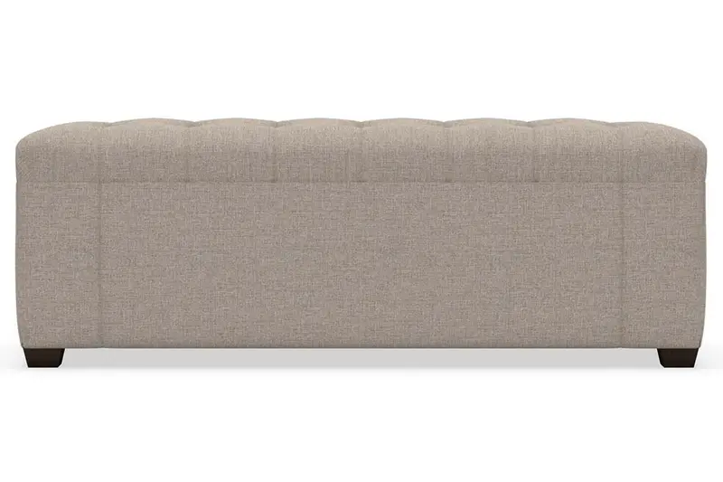 Portia 62-Inch Tufted Fabric Bench Ottoman for Living Room or Entryway
