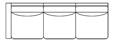Putnam Leather Left-Arm Sofa – Full-Size LAF Configuration