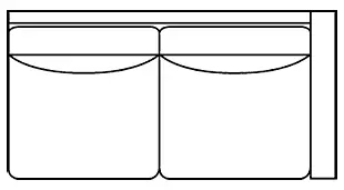 Putnam Leather Right-Arm Loveseat – RAF Modular Sofa