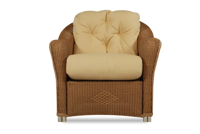 Reflections Wicker Outdoor Lounge Chair with Ergonomic Support