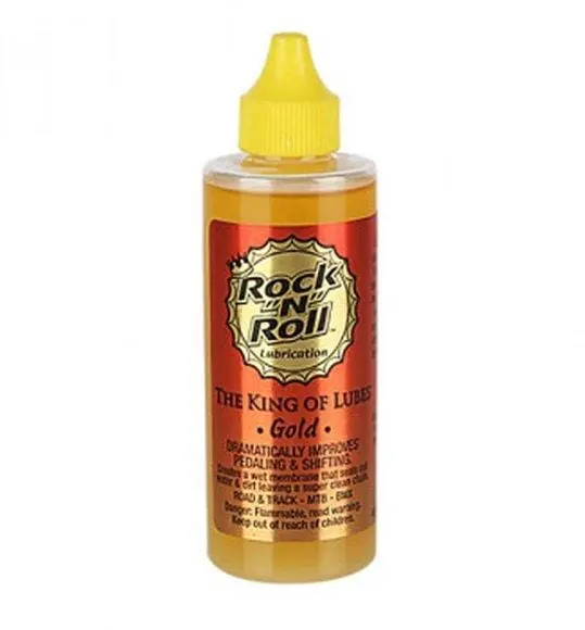 Rock-N-Roll Gold Premium Bike Chain Lube – 4 oz Squeeze Bottle