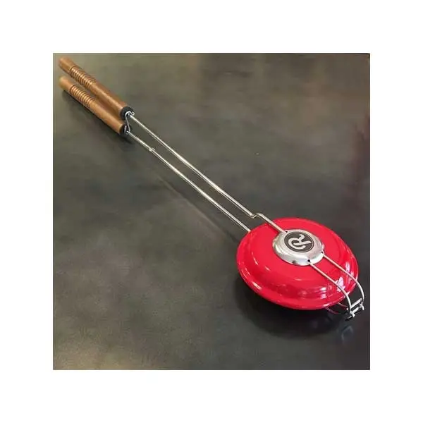 Rome Stainless Steel Round Pie Iron with Enamel Coating