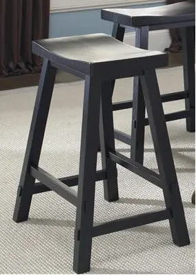 Rustic Sawhorse-Style Bar Height Stool