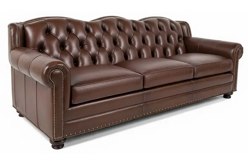 Salerno 105″ Vintage Tufted Back Sofa
