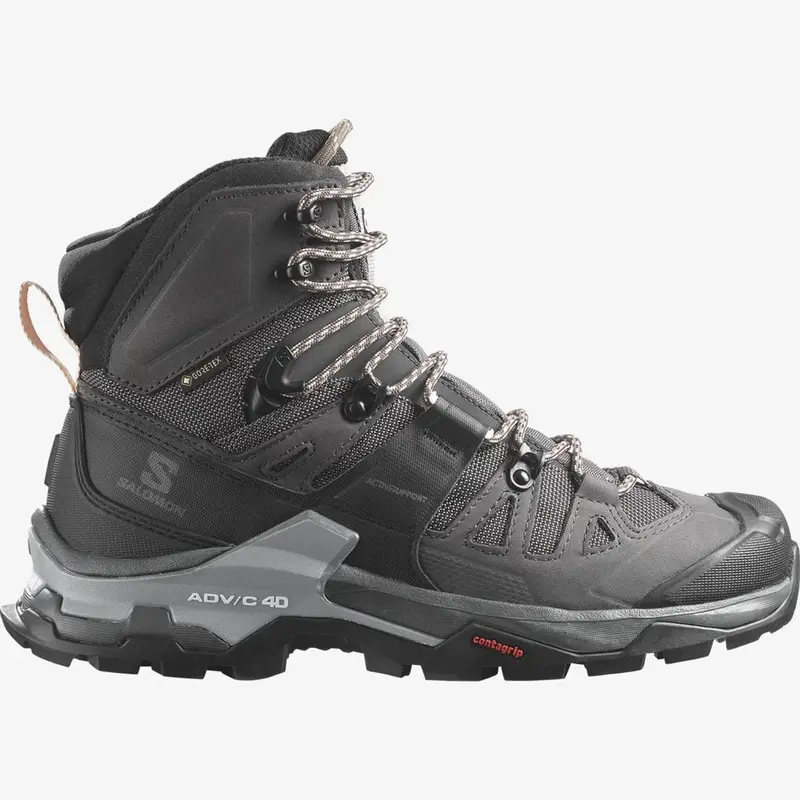 Salomon QUEST 4 GORE-TEX Women’s Hiking Boots – Waterproof, Supportive Leather Boots for Rugged Terrain