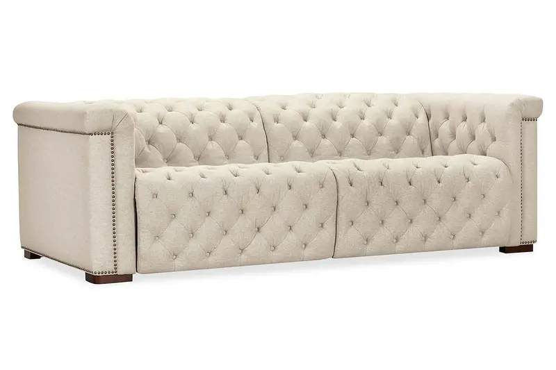 Savion Beach 89″ Quick-Ship Chesterfield Reclining Sofa