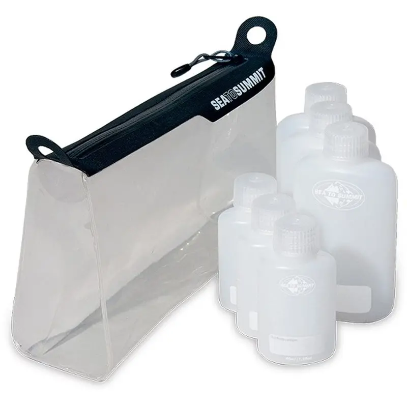Sea-to-Summit TSA-Approved Clear TPU Zip Pouch – 6-Bottle Carry-On Size