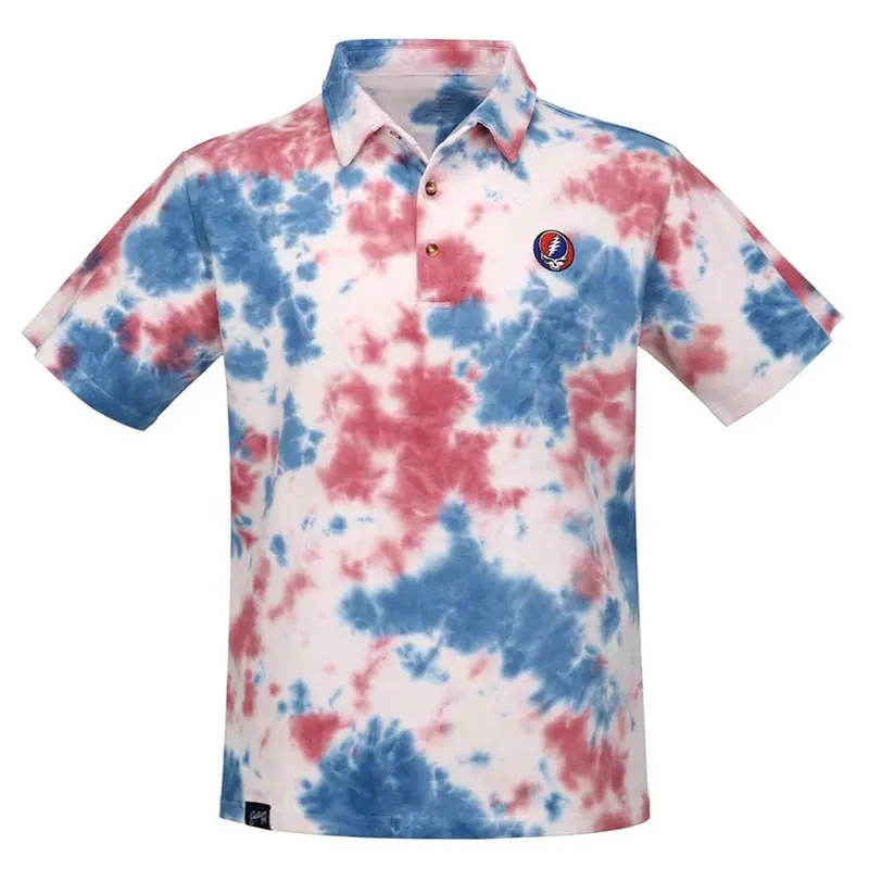 Section 119 Grateful Dead Pique Polo for Men – Classic Fit, Breathable Cotton Blend