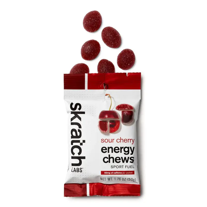 Skratch Labs Caffeinated Sour Cherry Energy Chews