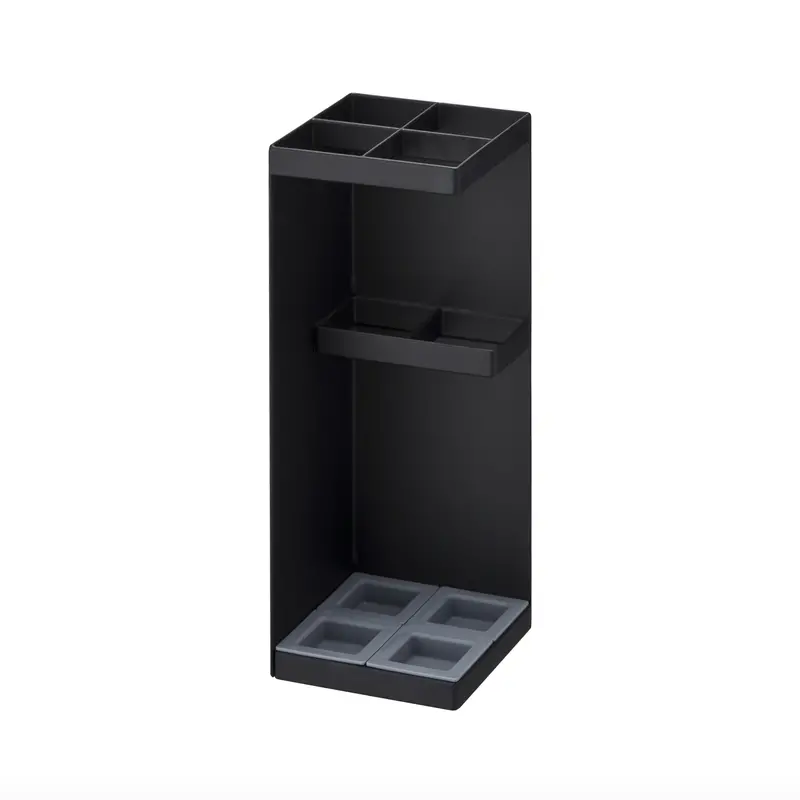 Smart Umbrella Stand in Black – Sleek Vertical Umbrella Holder for Modern Entries
