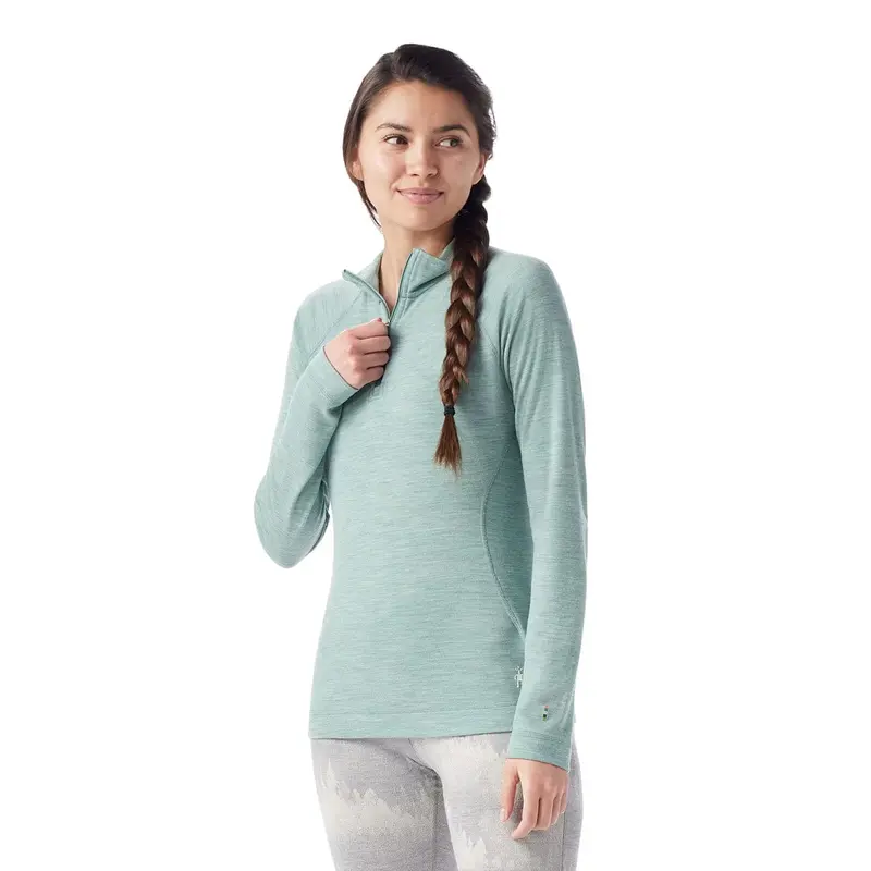 Smartwool Women’s Merino Wool Thermal Base Layer with 1/4 Zip Neck